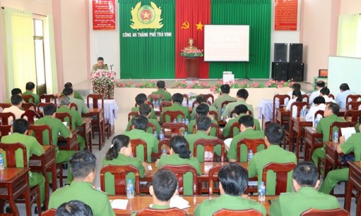 Công an TP Trà Vinh sơ kết 5 năm thực hiện Nghị quyết số 05