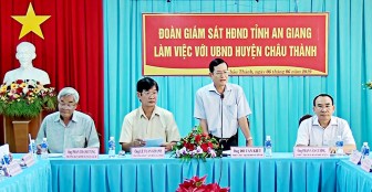 HĐND tỉnh giám sát tình hình phát triển kinh tế - xã hội tại huyện 
Châu Thành và Chợ Mới