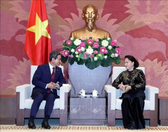 Chủ tịch Quốc hội tiếp Chủ tịch Nhóm nghị sĩ hữu nghị Hàn - Việt