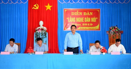 Lãnh đạo huyện Châu Thành “Lắng nghe dân nói”