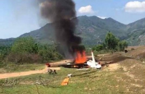 Rơi máy bay huấn luyện quân sự tại Khánh Hòa, hai phi công hy sinh