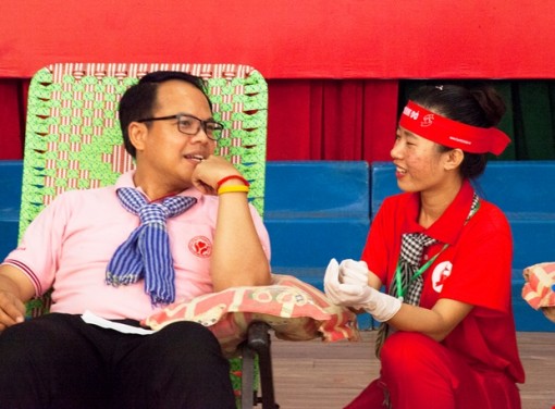 Người đàn ông Thái Lan hiến máu lần thứ 48 tại “Giọt hồng đất Kiên Giang”