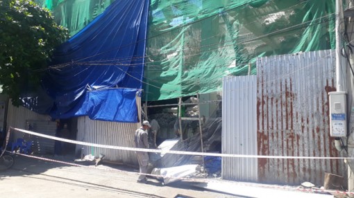 Kiên Giang: Thoát chết trong gang tấc khi khối bê tông hơn 1 tấn rơi từ tầng 2 xuống