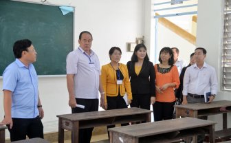 Chủ tịch UBND tỉnh Nguyễn Thanh Bình kiểm tra công tác chuẩn bị Kỳ thi THPT quốc gia năm 2019