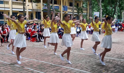 800 học sinh huyện Châu Phú  tham gia Hội thi thể dục thể thao