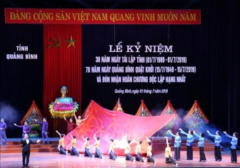 Phó Thủ tướng Trương Hòa Bình dự lễ kỷ niệm 30 năm tái lập tỉnh Quảng Bình