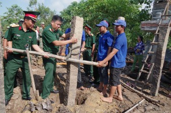 Châu Phú: Tổ chức lễ xuất quân thực hiện các công trình “Tết quân - dân”