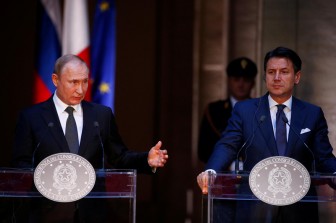 Tổng thống Nga Putin thăm Italia, mở đường cải thiện quan hệ với EU