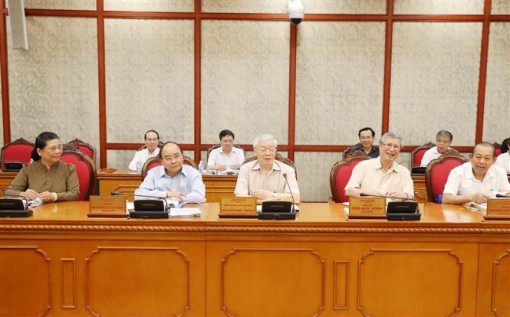 Tổng Bí thư, Chủ tịch nước Nguyễn Phú Trọng chủ trì họp Bộ Chính trị