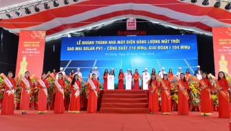 Khánh thành Nhà máy điện năng lượng mặt trời Sao Mai tại Tịnh Biên
