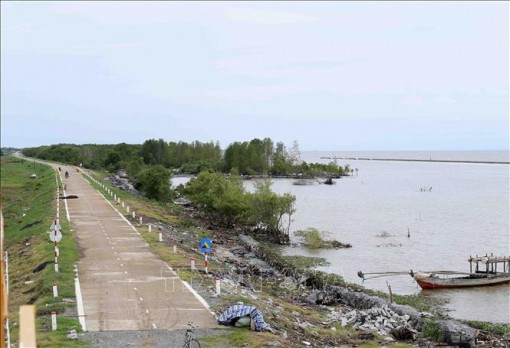 Thực hiện nhiều giải pháp bảo vệ đê biển Tây