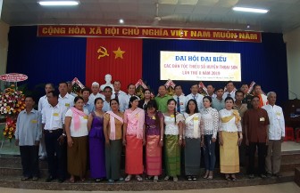 150 đại biểu dự Đại hội đại biểu các dân tộc thiểu số Thoại Sơn lần II năm 2019