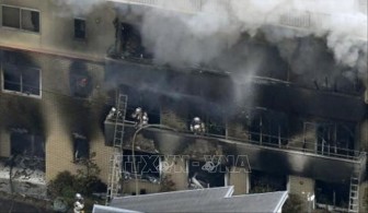 Ít nhất 10 người thiệt mạng trong vụ cháy xưởng phim hoạt hình ở Nhật Bản