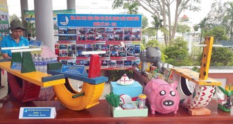 Phú Tân: Ngày hội sáng tạo sản phẩm từ nguyên liệu tái chế