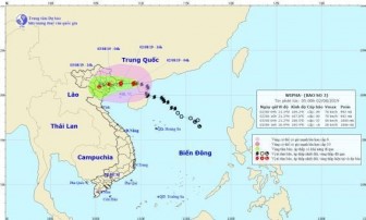 Chiều 2-8, bão số 3 giật cấp 12 đi vào vùng biển Quảng Ninh-Hải Phòng