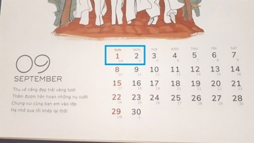 Lịch nghỉ lễ Quốc khánh 2-9 năm 2019 chính thức