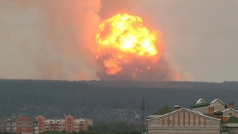 Nổ lớn tại kho đạn Nga, 11.000 người sơ tán khẩn cấp