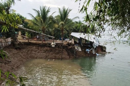 Đồng Tháp thiệt hại hơn 43 tỷ đồng do sạt lở