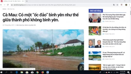 Đề nghị xử lý trang web đăng thông tin sai sự thật về Chủ tịch tỉnh Cà Mau
