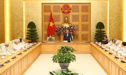 Thủ tướng gặp mặt đoàn cán bộ Công an chi viện chiến trường miền Nam