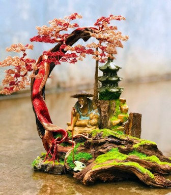 Độc đáo bonsai làm từ... dây đồng