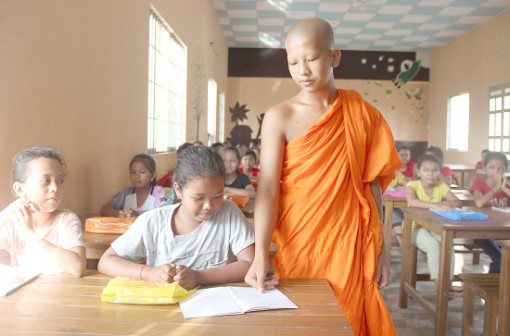 Mùa học chữ Khmer ở phum, sóc Kiên Giang