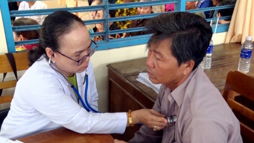 400 người nghèo xã Hiệp Xương được khám bệnh miễn phí