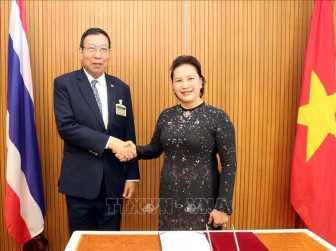 Chủ tịch Quốc hội Nguyễn Thị Kim Ngân hội kiến Chủ tịch Thượng viện Vương quốc Thái Lan