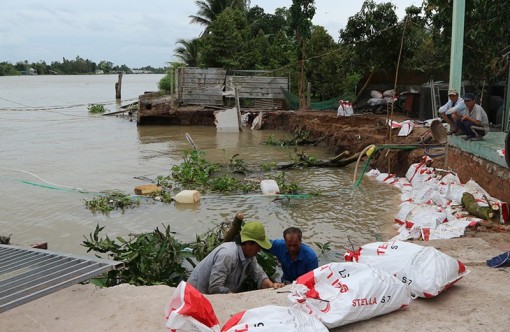 Sạt lở ở Sóc Trăng diễn biến ngày càng nghiêm trọng