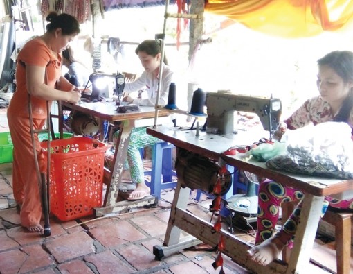 Nghị lực người phụ nữ khuyết tật vượt lên số phận