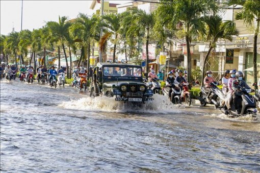 Cần Thơ ngập nặng do triều cường
