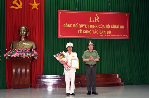Công an tỉnh Bến Tre có tân Giám đốc