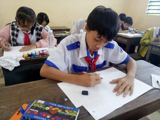 Châu Phú  tổ chức Hội thi vẽ tranh dành cho thiếu nhi