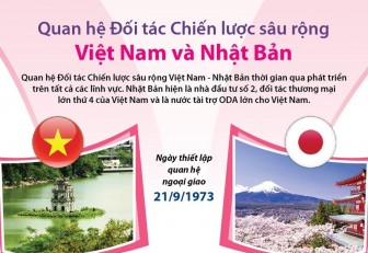 Quan hệ đối tác chiến lược sâu rộng Việt Nam-Nhật Bản