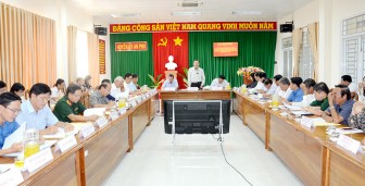 Phó Bí thư Thường trực Tỉnh ủy Võ Anh Kiệt làm việc với Ban Thường vụ Huyện ủy An Phú