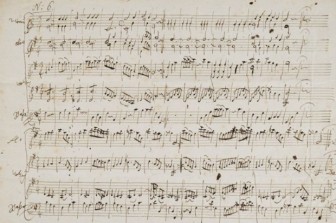 Bán đấu giá bản nhạc viết tay hồi trẻ của thiên tài soạn nhạc Mozart