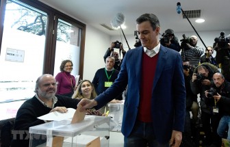 Kết quả sơ bộ tổng tuyển cử Tây Ban Nha: Đảng Xã hội đang dẫn đầu