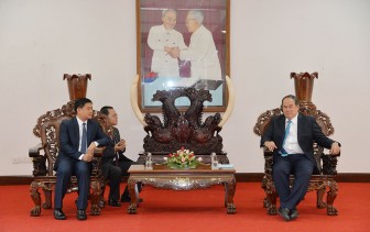 Chủ tịch UBND tỉnh tiếp làm việc với Tổng Lãnh sự quán Vương quốc Campuchia và Tỉnh trưởng tỉnh Champasak