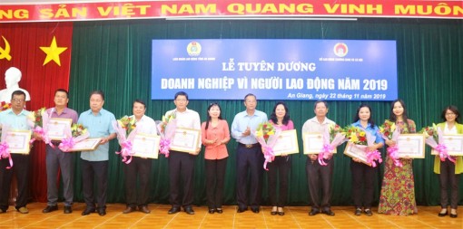 An Giang: Tuyên dương “Doanh nghiệp vì người lao động” năm 2019