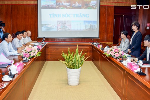 Lãnh đạo tỉnh Sóc Trăng tiếp và làm việc với Tổ chức Thúc đẩy ngoại thương Nhật Bản