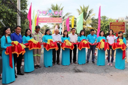 Thị trấn Phú Mỹ khánh thành cầu Hy vọng 44 – Vàm Cái Tắc