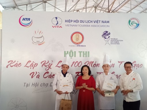 Xác lập kỷ lục 100 món ăn được chế biến từ gạo
