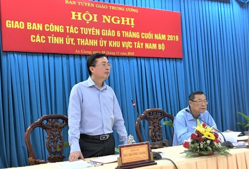 Giao ban công tác tuyên giáo cụm Tây Nam Bộ 6 tháng cuối năm 2019 ​