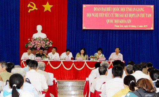 Đại biểu Quốc hội tiếp xúc cử tri sau kỳ họp thứ 8, Quốc hội khóa XIV