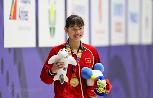 Ánh Viên lập hat-trick huy chương Vàng tại SEA Games 30