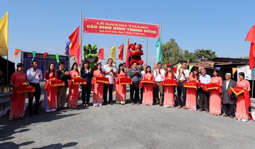 Khánh thành cầu Đình xã Bình Thạnh Đông