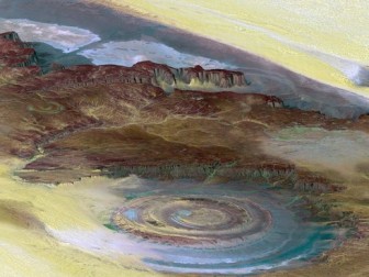 "Con mắt" khổng lồ bí ẩn trên sa mạc lớn nhất thế giới