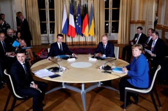 Kết thúc hội nghị thượng đỉnh Nhóm Bộ tứ Normandy tại Paris