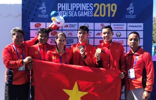 Long An lần đầu có vận động viên đoạt huy chương vàng SEA Games