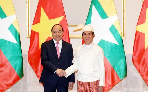 Thủ tướng Nguyễn Xuân Phúc hội kiến Tổng thống Myanmar